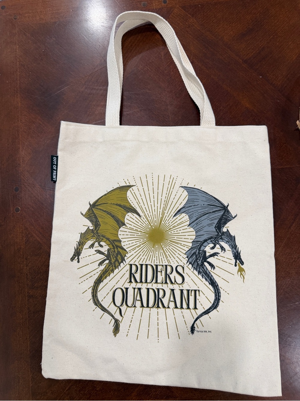 Out of Print Fourth Wing Riders Quadrant Tote Bag